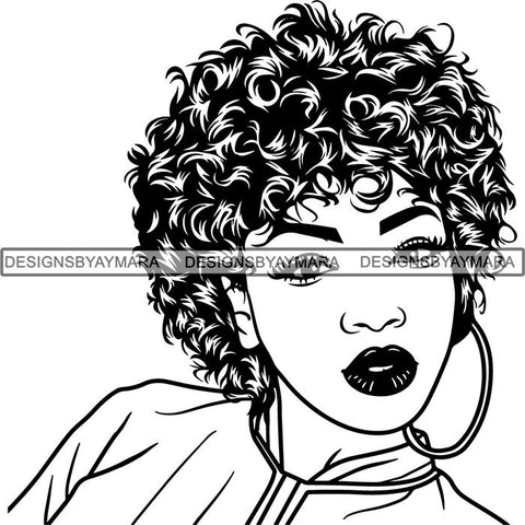 Afro Lady Black Goddess Melanin Dark Latina Morena SVG Files For Cutting and More!