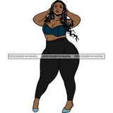 BBW Thick Thigh Woman Sassy Exotic Curvy Big Bone Goddess .SVG Cutting Files For Silhouette and Cricut and More!