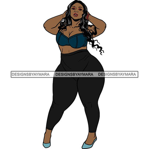BBW Thick Thigh Woman Sassy Exotic Curvy Big Bone Goddess .SVG Cutting Files For Silhouette and Cricut and More!
