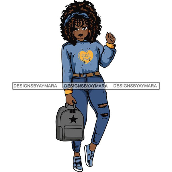Lola Afro Beautiful Black Proud Woman .SVG Cutting Files For Silhouette and Cricut and More!