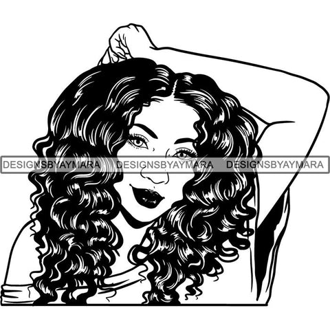 Afro Melanin Popping Nubian Queen SVG Cutting Files For Silhouette Cricut and More