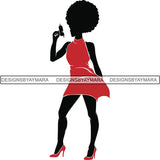 Afro Craft Lady SVG Cutting Files For Silhouette Cricut and More