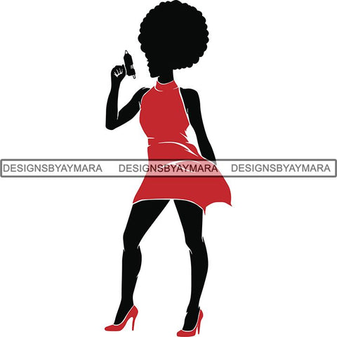 Afro Craft Lady SVG Cutting Files For Silhouette Cricut and More