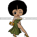 Afro Sexy Queen Betty SVG Cutting Files For Cricut and Silhouette