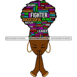 Afro Succesful Woman Hair Quotes Black Lives Matter Proud Roots Nubian Melanin SVG Cut Files