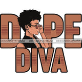 Afro Melanin Popping Blessed Life Quotes SVG Cutting Files For Silhouette Cricut and More
