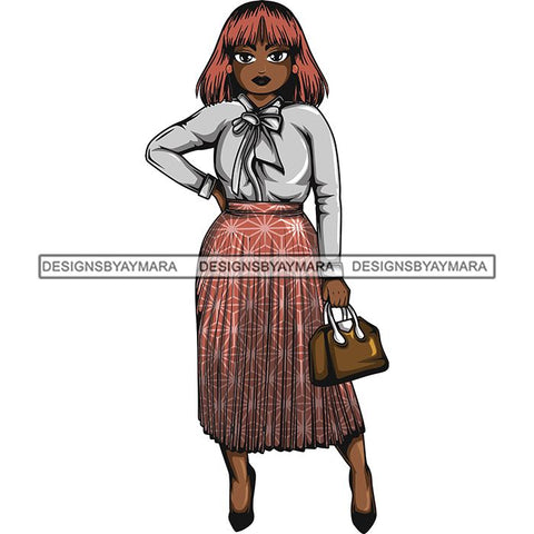 Afro Classy Lola Elegance Glamour Church Lady .SVG Clipart Vector Cutting Files For Circuit Silhouette Cricut and More!