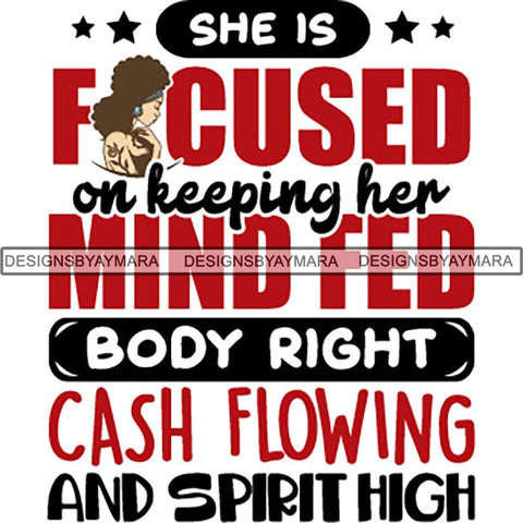 Afro Boss Lady Lord Life Quotes SVG Files For Cutting and More