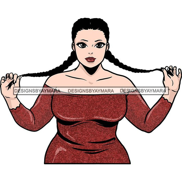 Attractive BBW Nubian Melanin Popping Beautiful African American Big Woman SVG Cutting Files