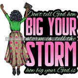 Afro Lola Praying Begging Asking God Lord Faith Strength Quotes .SVG Vector Clipart Cutting Files For Silhouette Cricut and More!