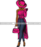 Afro Lola Flow Too Strong Elegance Elegant Woman Glamour Sexy Confident Lady .SVG Clipart Vector Cutting Files