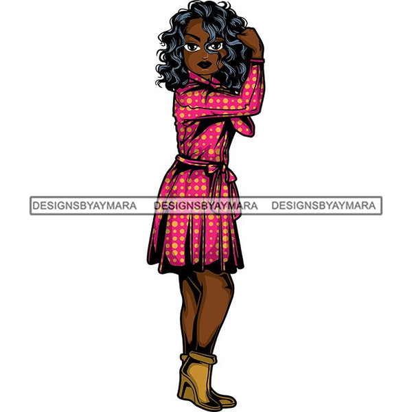 Afro Strong Classy Lola Flexing Believe in Yourself .SVG Cutting Files For Silhouette and Cricut and More!