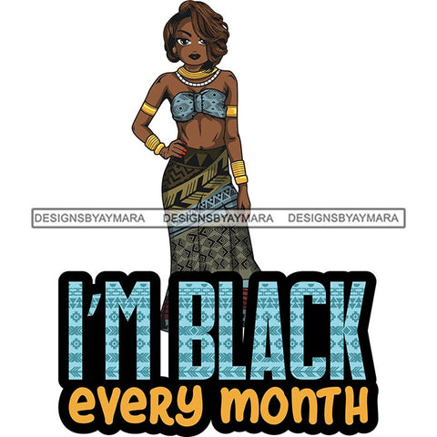 Afro Lola Black History Month Quotes .SVG Clipart Vector Cutting Files For Circuit Silhouette Cricut and More!