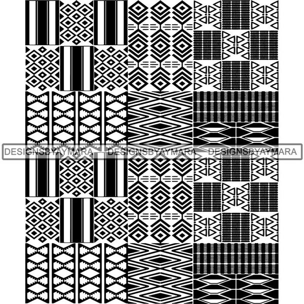 Kente African Pattern African American Culture SVG Cutting Files For Cricut and Silhouette