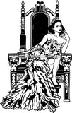 Afro Queen Goddess Melanin Nubian Glamour .SVG Cutting Files For Silhouette and Cricut