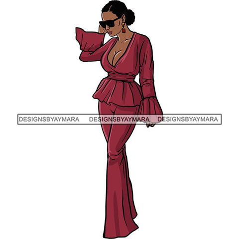 Fashion Diva Glamour Afro Classy Sexy Lady SVG PNG JPG Vector Files For Cutting and More
