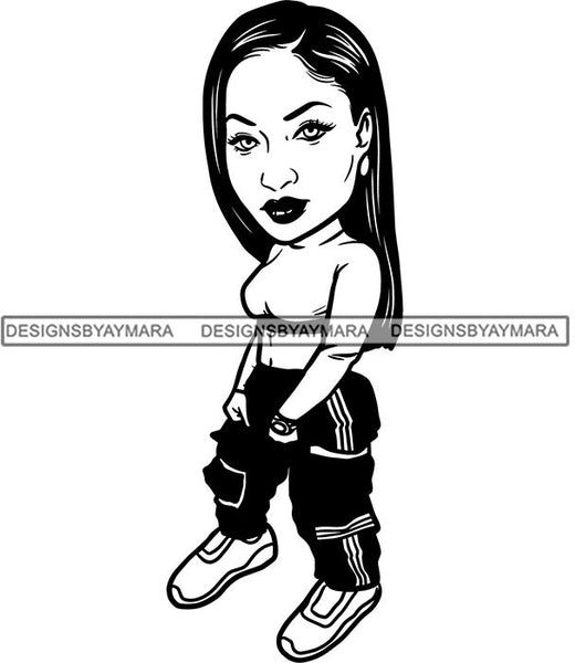 Fashion Girl Afro Woman Melanin Popping Ebony Queen .SVG Cutting Files