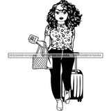 Lola Travel Vacation Getaway Black Proud Woman Traveling .SVG Cutting Files For Silhouette and Cricut and More!
