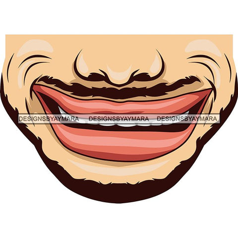 Funny Half Face Cute Designs For Mask Virus Protection SVG Cutting Files
