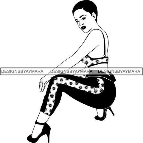 Afro Latina Woman SVG Cutting Files For Silhouette Cricut and More