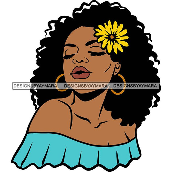 Afro African American Lady Woman Classy Nubian SVG Cutting Files