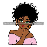 Afro Cute Lady Sassy Classy Melanin Sisi .SVG Cutting Files
