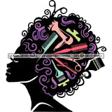 Afro Beauty Salon Accesories Dope Diva Glamour Hot Sellers Designs .SVG Cutting Files