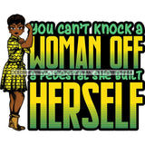 Afro Lola Strong Lady We can Do It Woman Power Flexing Arms Believe in Yourself Quotes .SVG Cutting Files For Silhouette and Cricut and More!