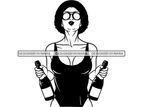 Afro Woman SVG African American Ethnicity Queen Diva Classy Lady  .SVG .EPS .PNG Vector Clipart Cricut Circuit Cut Cutting