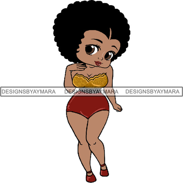 Afro Sexy Queen Betty SVG Cutting Files For Cricut and Silhouette