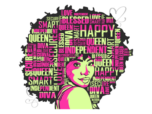 Afro Beautiful Black Woman SVG African American Ethnicity Afro Puffy Hairstyle Beauty Salon Queen Diva Classy Lady  Beautiful People Beauty Salon Princess