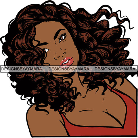 Afro Melanin Popping Dark Latina SVG Cutting Files For Silhouette Cricut and More