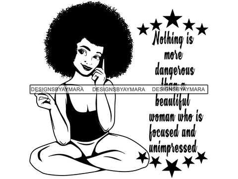 Afro Woman SVG Life Quotes Nubian Melanin Goddess Queen Diva Classy Lady  .SVG .EPS .PNG Vector Clipart Digital Cricut Circuit Cut Cutting