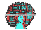 Afro Beautiful Black Woman SVG African American Ethnicity Afro Puffy Hairstyle Beauty Salon Queen Diva Classy Lady  Beautiful People Beauty Salon Princess