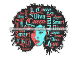 Afro Beautiful Black Woman SVG African American Ethnicity Afro Puffy Hairstyle Beauty Salon Queen Diva Classy Lady  Beautiful People Beauty Salon Princess