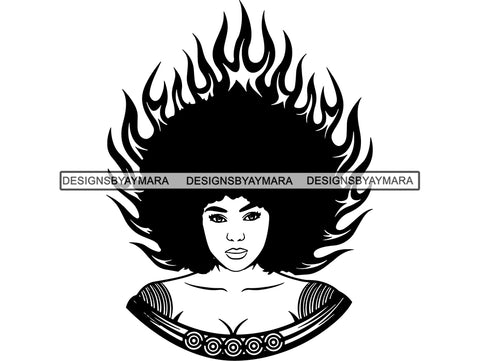 Afro Woman SVG Nubian Melanin Goddess Queen Diva Classy Lady .SVG .EPS .PNG Vector Clipart Digital Cricut Circuit Cut Cutti