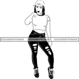 Afro Latina Woman SVG Cutting Files For Silhouette Cricut and More