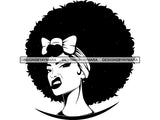 Afro Woman SVG Nubian Melanin Goddess Queen Diva Classy Lady .SVG .EPS .PNG Vector Clipart Digital Cricut Circuit Cut Cu
