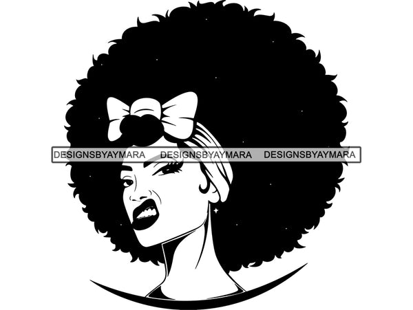 Afro Woman SVG Nubian Melanin Goddess Queen Diva Classy Lady .SVG .EPS .PNG Vector Clipart Digital Cricut Circuit Cut Cu
