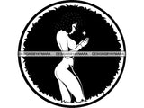 Afro Woman SVG Nubian Melanin Goddess Queen Diva Classy Lady .SVG .EPS .PNG Vector Clipart Digital Cricut Circuit Cut Cu