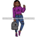 Lola Afro Beautiful Black Proud Woman .SVG Cutting Files For Silhouette and Cricut and More!