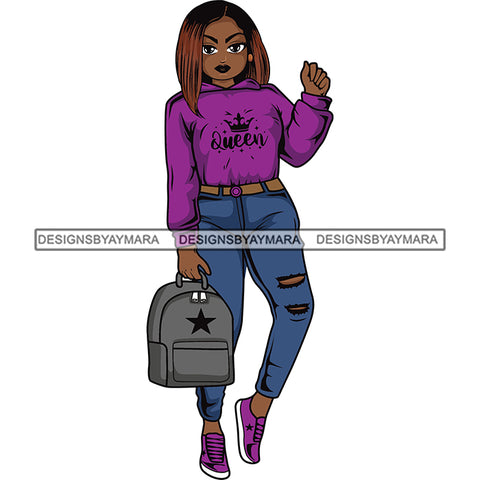 Lola Afro Beautiful Black Proud Woman .SVG Cutting Files For Silhouette and Cricut and More!