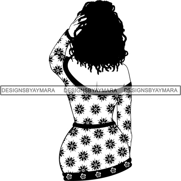 Afro Latina Woman SVG Cutting Files For Silhouette Cricut and More