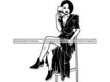Afro Beautiful Black Woman SVG Drinking Wine African American Ethnicity Queen Diva Classy Lady  .SVG .EPS .PNG Vector Clipart Digital Cricut Circuit Cut Cutting