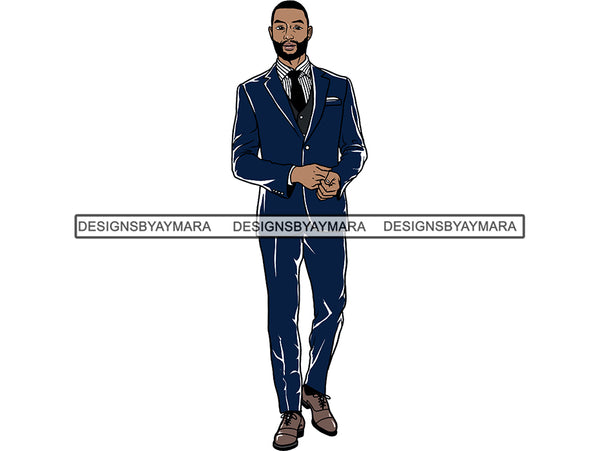 Black Man African Model Confidence Power Male Attractive Strength Men Power Fit Build Healthy .SVG .EPS .PNG Vector Clipart Not For Cutting