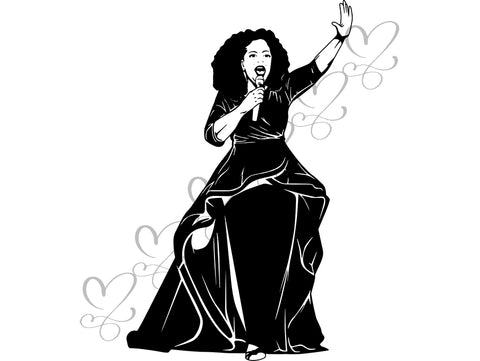 Afro Beautiful Black Woman SVG African American Ethnicity Afro Puffy Hairstyle Beauty Salon Queen Diva Classy Lady  Beautiful People Beauty Salon Princess