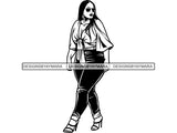 Afro Woman SVG BBW Big and Bougie African American Ethnicity Classy Lady Diva Queen .PNG .JPG .EPS .SVG Vector Clipart Clipart Cricut Circuit Cut Cutting