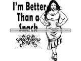 Afro Thick BBW Woman SVG African American Ethnicity Afro Puffy Hair Queen Diva Classy Lady  Beautiful Big And Bougie SVG PNG JPG EPS Vector Clipart Cricut Cutting Cut