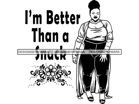 Afro Thick BBW Woman SVG African American Ethnicity Afro Puffy Hair Queen Diva Classy Lady  Beautiful Big And Bougie SVG PNG JPG EPS Vector Clipart Cricut Cutting Cut