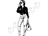 Afro Beautiful Black Woman SVG African American Ethnicity Afro Puffy Hairstyle Beauty Salon Queen Diva Classy Lady  Beautiful People Beauty Salon Princess